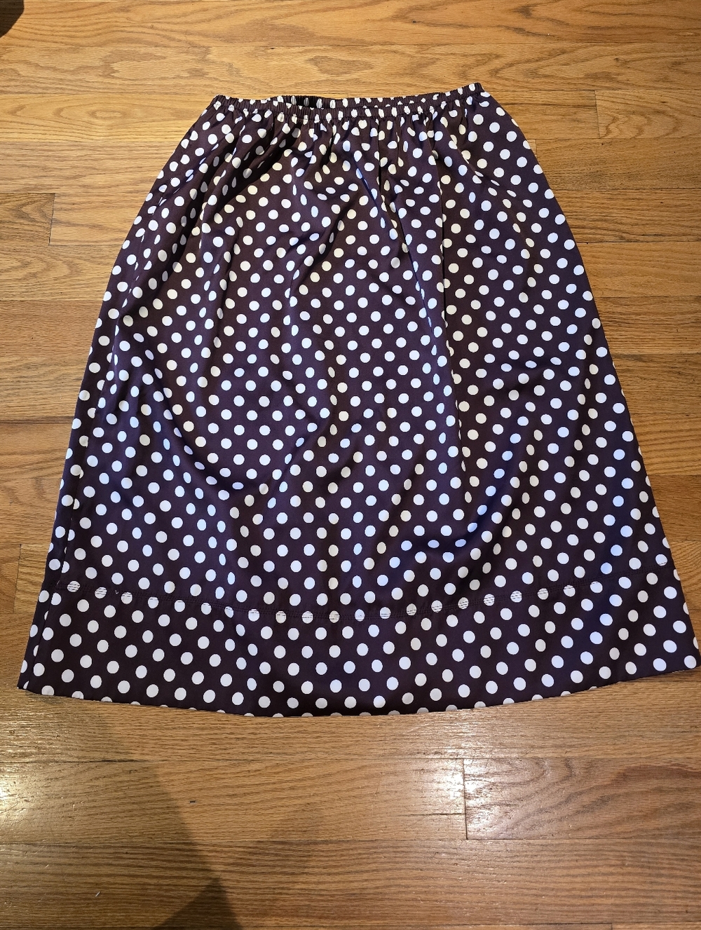 BNWT Zara Polka Dot Elastic Waist Midi Skirt